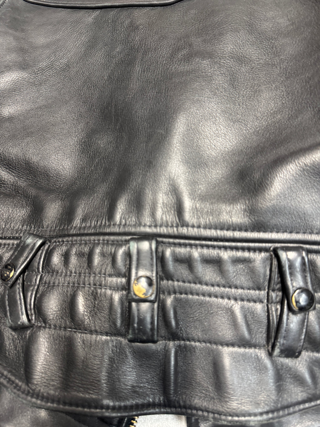 RARE Al's "Leather Man" Leather Motorcycle Jacket 44 US