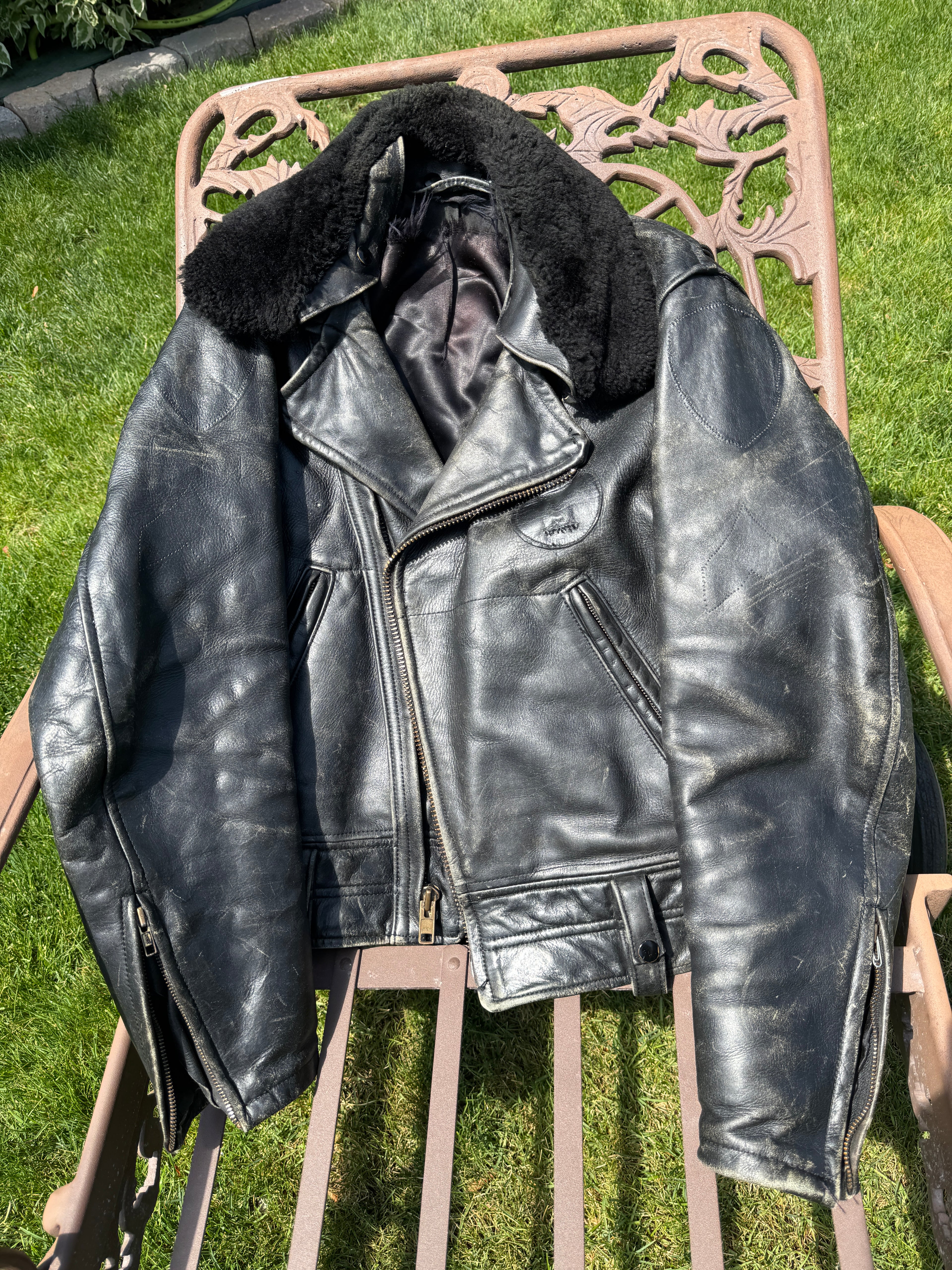 Rare "Al's Leather" Authentic Cop Motorcycle Jacket