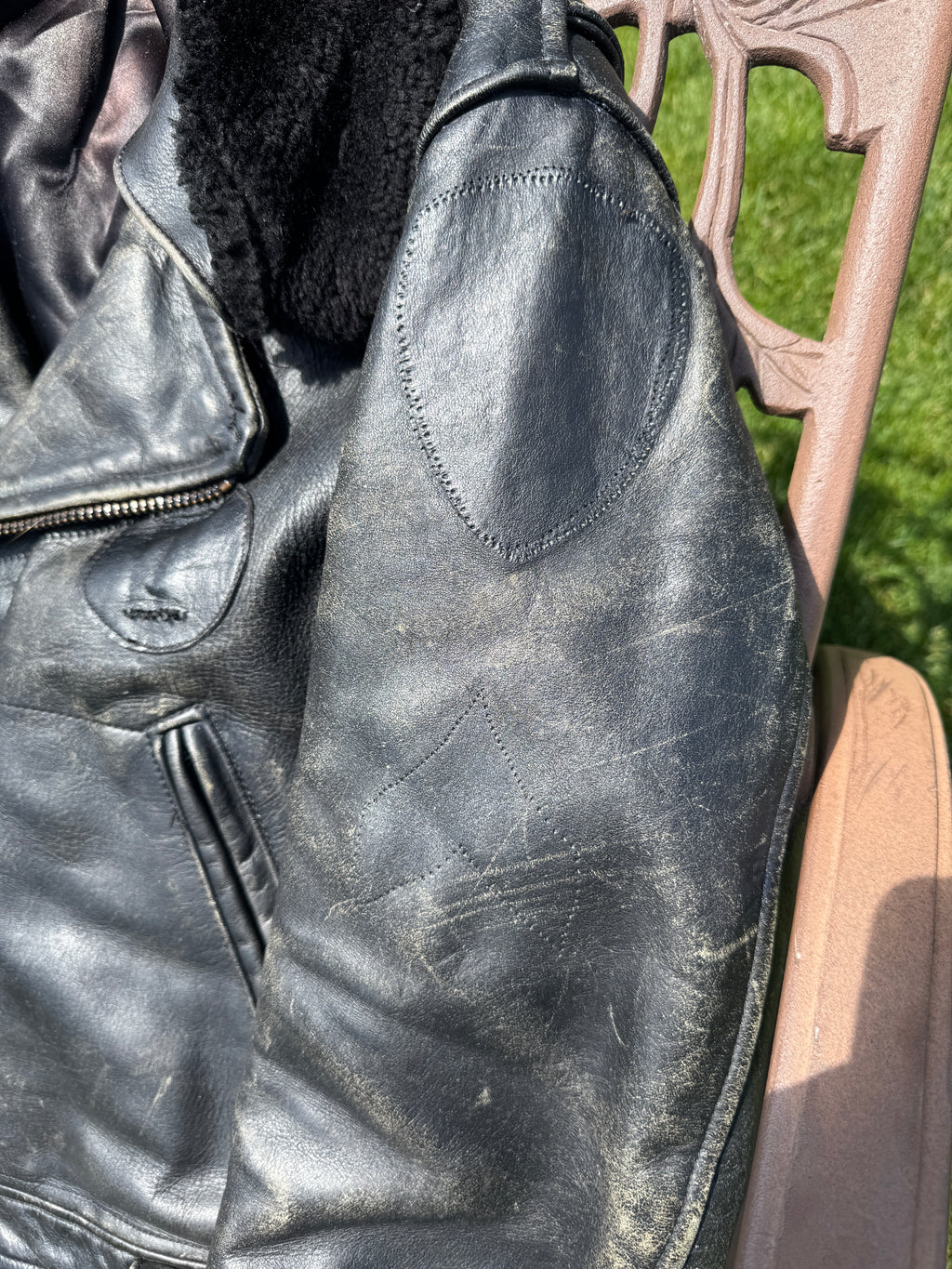 Rare "Al's Leather" Authentic Cop Motorcycle Jacket