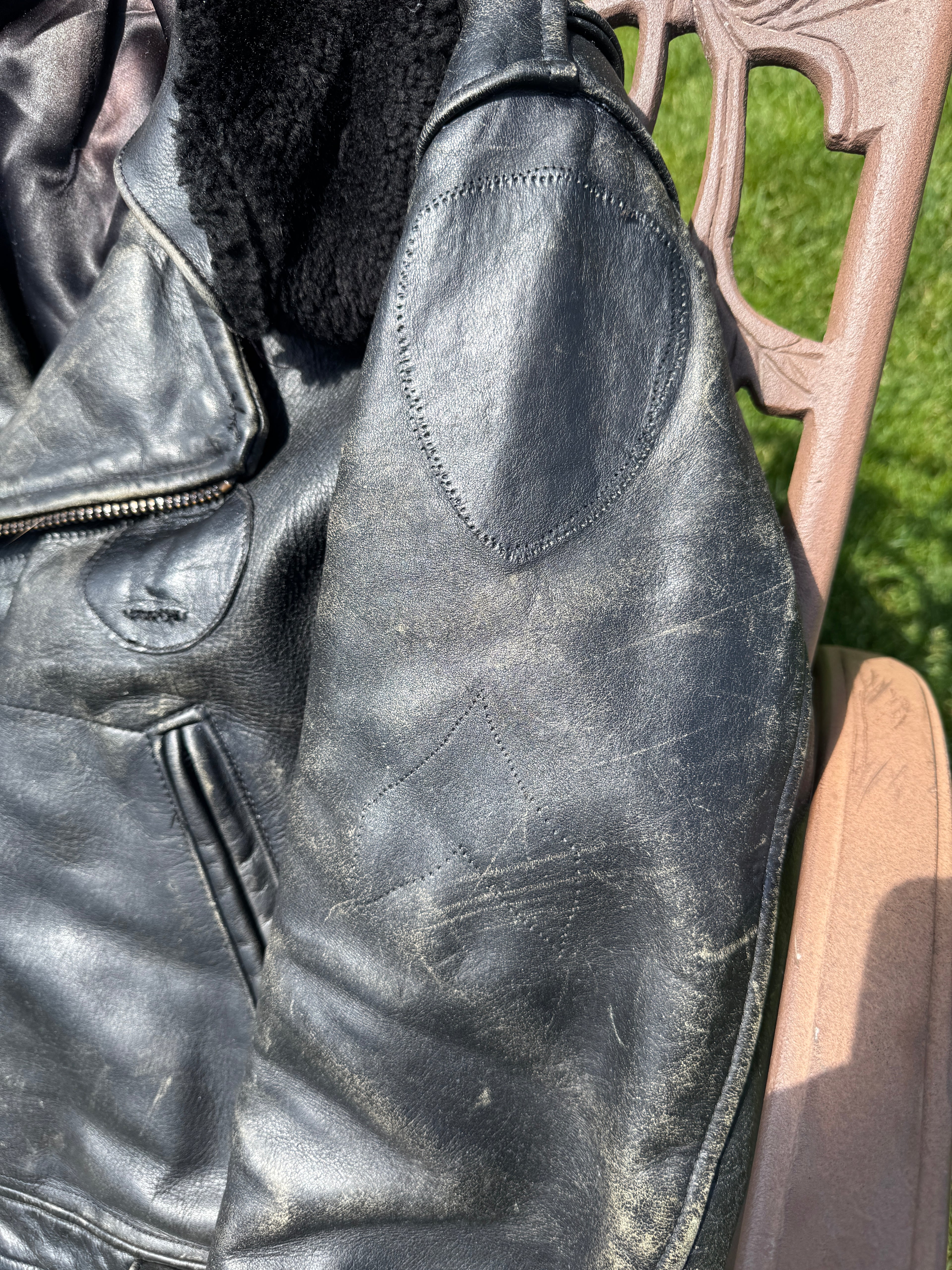 Rare "Al's Leather" Authentic Cop Motorcycle Jacket