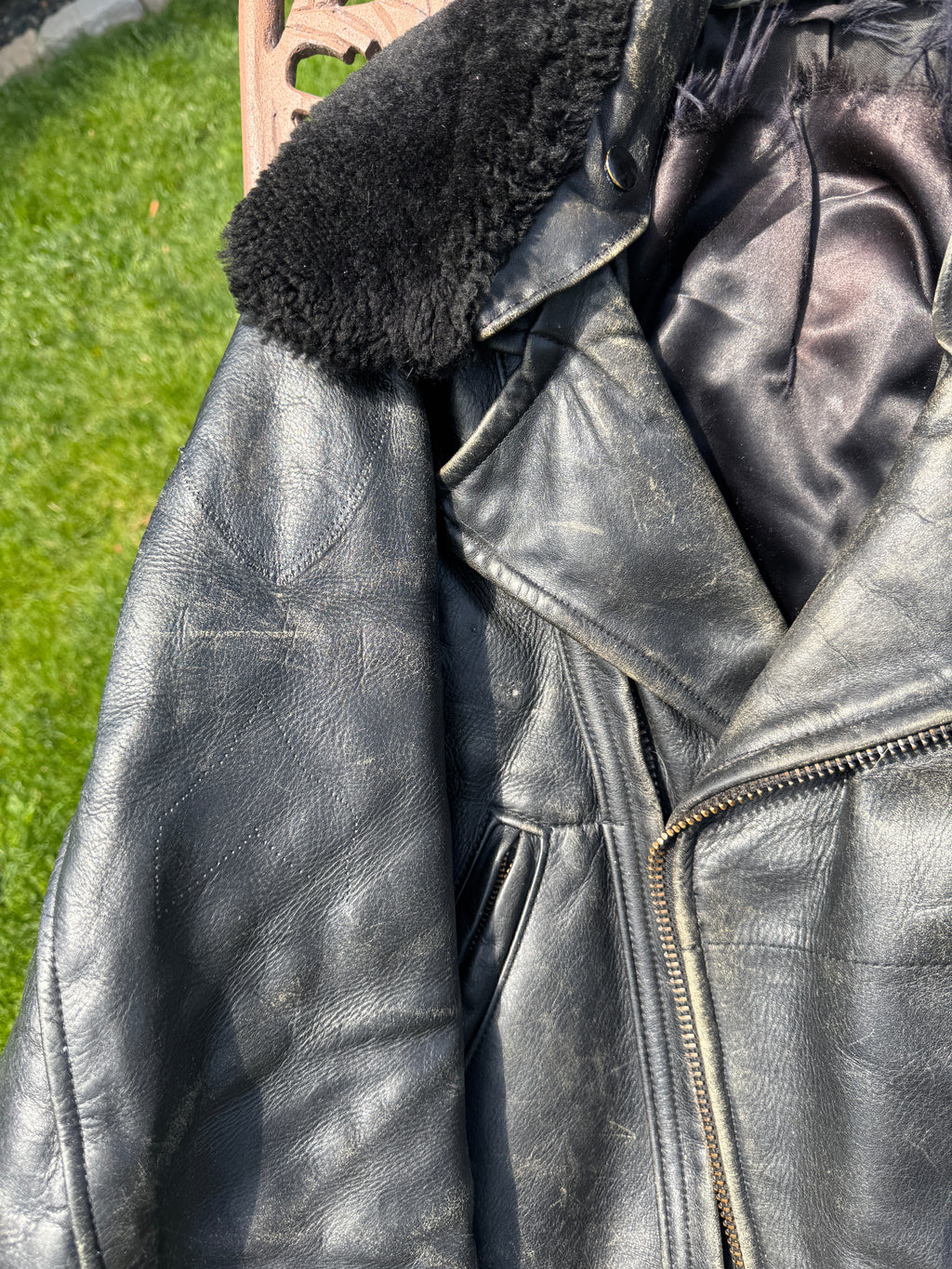 Rare "Al's Leather" Authentic Cop Motorcycle Jacket
