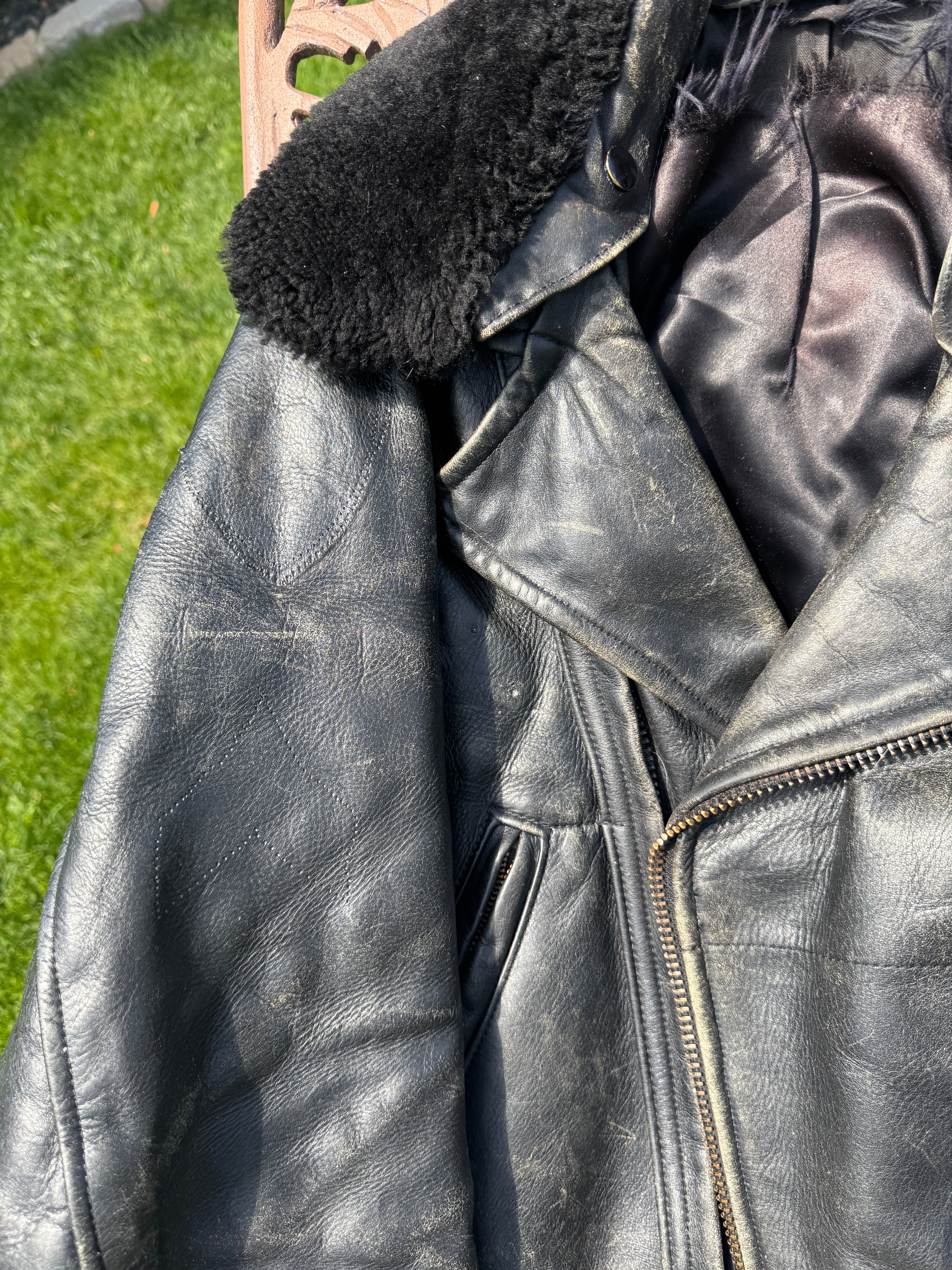 Rare "Al's Leather" Authentic Cop Motorcycle Jacket