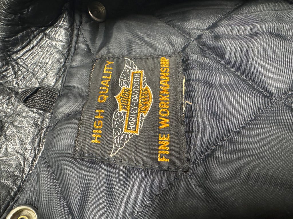 50's HD Cycle Champ Leather Motorcycle Jacket 42 US
