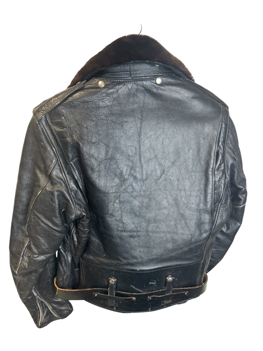 50's HD Cycle Champ Leather Motorcycle Jacket 42 US